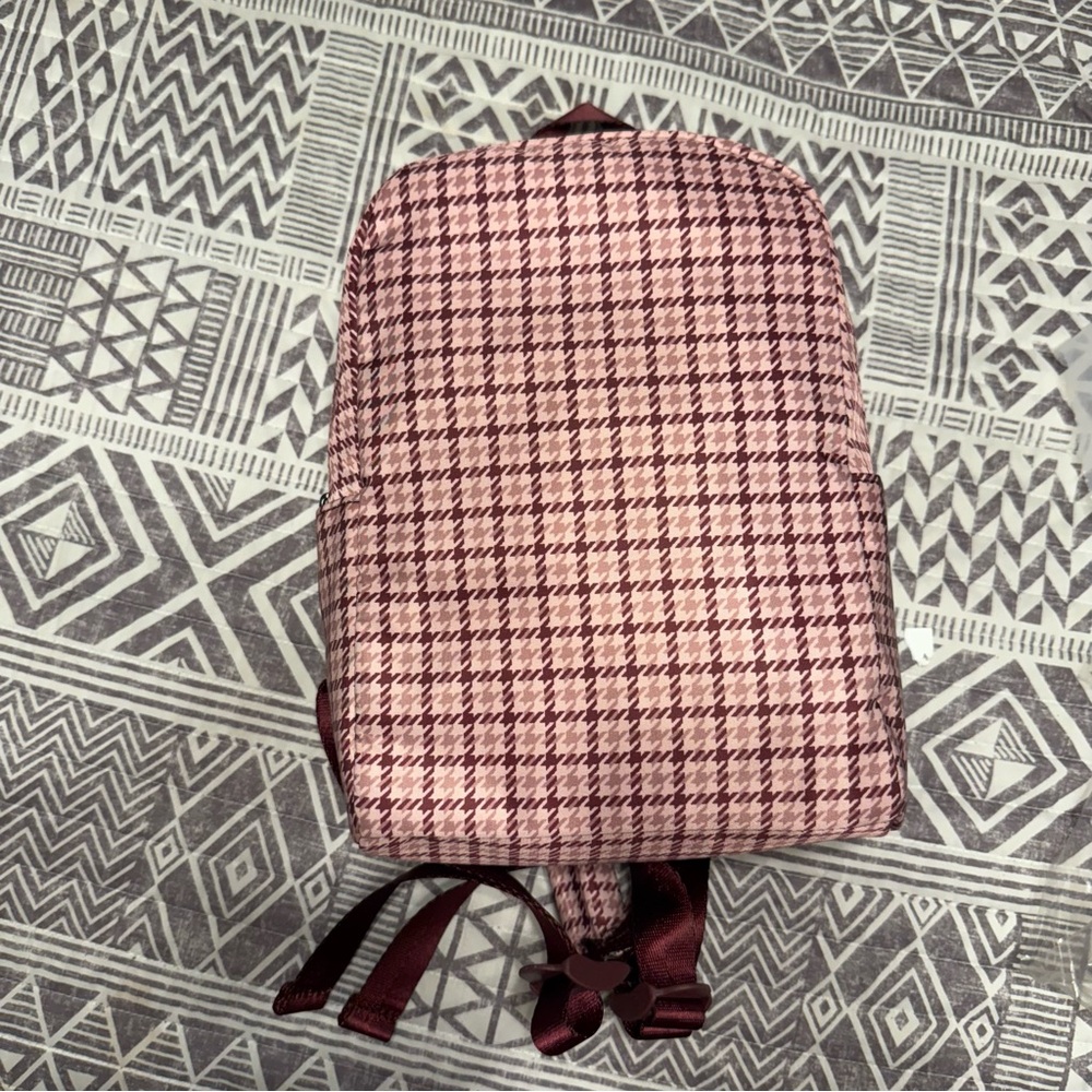 NWT- A New Day Mauve/plaid mini backpack